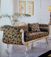 Carved Teak Wood Handcrafted Couch Deewan Chaise Lounge - WoodenTwist